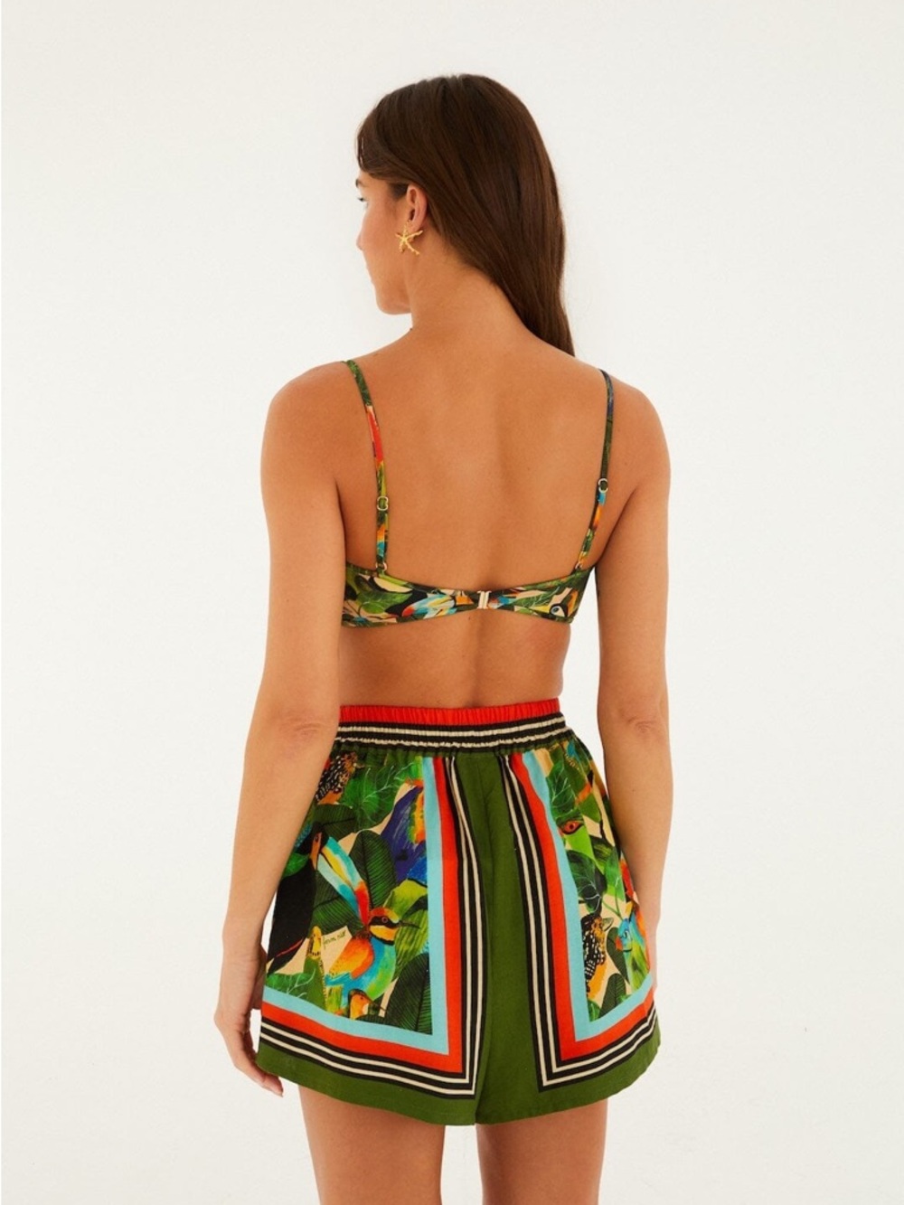 FARM RIO Bird Leaves Shorts - Picture 3 of 4